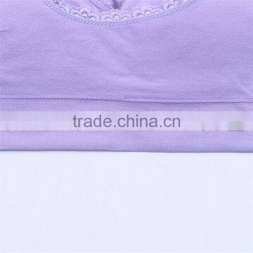 High Grade Shockproof Full Cup Lace U-design Nylon Sexy Women Sports Bra photo-6