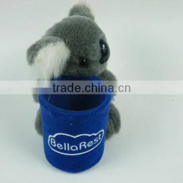 Cute plush koala stuffed toy pencil holder for kids