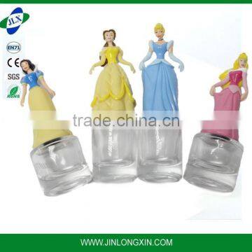 7cm height plastic figure character bottle lid, beauty character screw cap