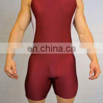 Custom Sublimated High Stretch Lycra Fabric Wrestling Singlet