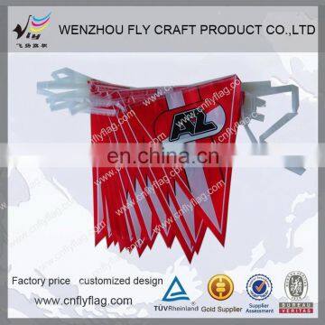 China wholesale promotional advertising string flags with custom logo printing