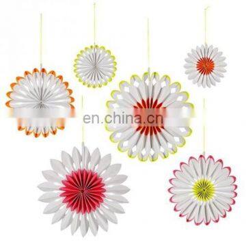 DIY Pinwheel Design Paper Fan Flower Party Decoration