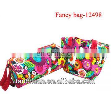 fashion colorful cotton quilted tote bag