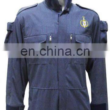 Hot Selling Classic Design Navy Blue 100% Cotton Professional Safety Coverall Workwear photo-3