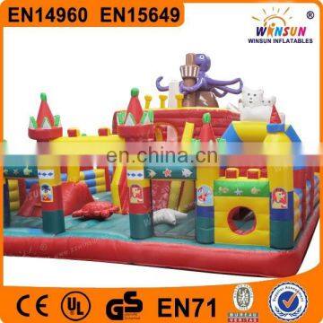 Giant octopus fun city inflatable theme amusement park