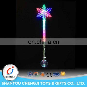 Funny 2016 new invention snowflake flash sparkle stick light