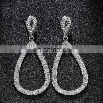 European Wedding Luxury Fashion Jewelry Crystal Fashion Drop Earring