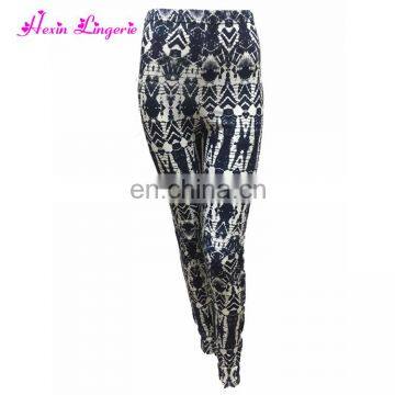 Wholesale Custom Service Women Capri High Waist Brushed Printing Leggings Factory photo-3