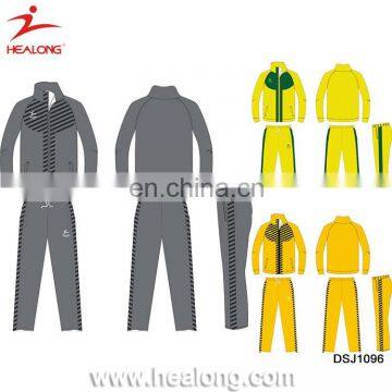 100% Polyester Tracksuit Slim Fit Plain Sublimation Tracksuit Sportswear