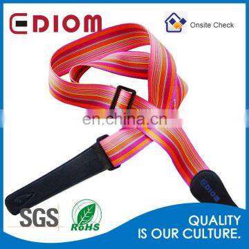 Wholesale OEM Digital Printing Acoustic Bass Real Leather Blank Guitar Strap photo-5