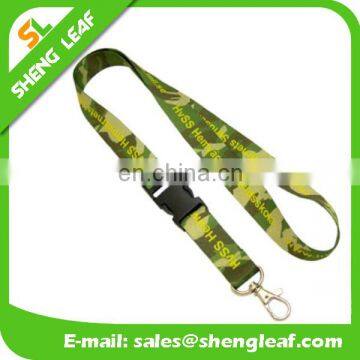 Custom polyester camouflage lanyard no minimum order