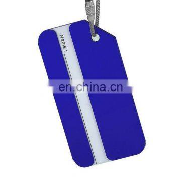 aluminum metal travel suitcase luggage baggage tags