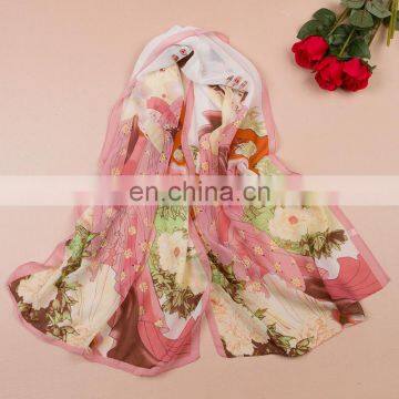 Whloesale Cheap Fashion Polyester Chiffon Scarf photo-4