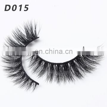 D015 Wholesale Private label Mink Fur Strip Luxury 3D Eyelashes