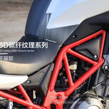 Spirit Beast Motorcycle Modified Carbon Fiber Waterproof Oil Tank Sticker for BellinaTRK502/BJ500GS L8 photo-3