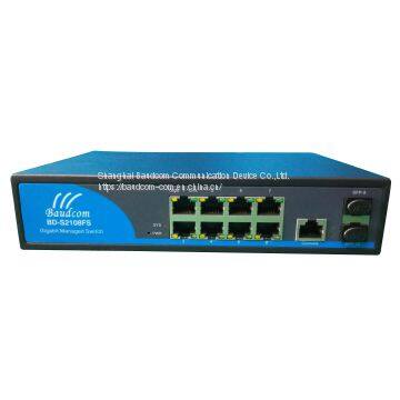 smart managed 8 ports Gigabit Ethernet switch