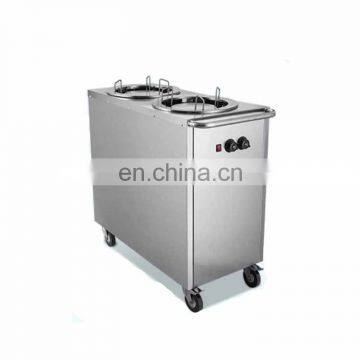 Double Unit Electric Plate Warmer Cart/electric plate warmer trolley