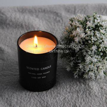 Neutral Aromatherapy Candles Without LOGO Black Glass Candles photo-5