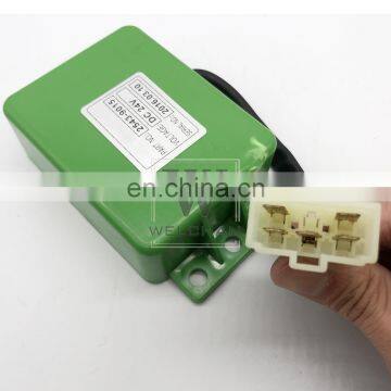 Execavator Electric Parts 2543-9015 DH220 24V Relay Wiper Relay