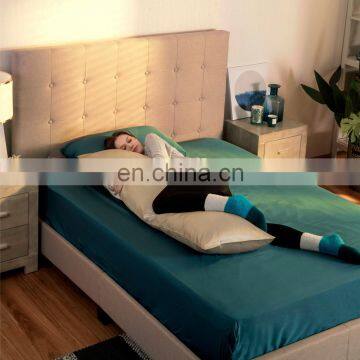 Luxury Sublimation Super Soft Breathable 100% Polyester Fluffy Plain Solid Color Satin Body Pillowcase photo-4