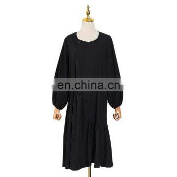 Loose Lantern Sleeve Dress Women Casual Summer New