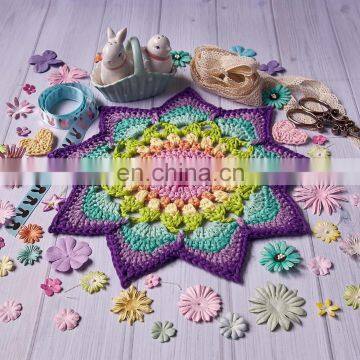 TW-7066knitting Yarn 100% Cotton Colorful Cotton Yarn for Knitting and Crochet photo-5