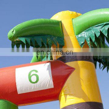 Jungle Theme Inflatable Horse Eerby Running Race Track Games For Events