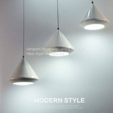 Nordic Restaurant Chandelier 12 Diamond Chandelier Cone Led Halo Chandelier Three Single Head Hanging Lamps Wholesale photo-3