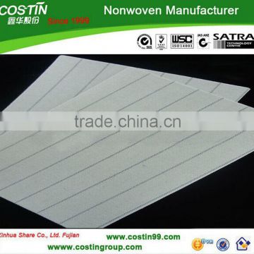 High quality nonwoven stripe insole fabric