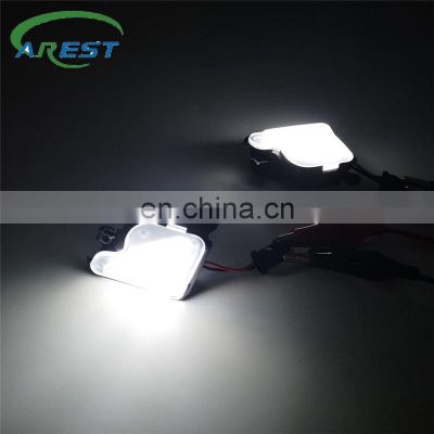 2Pcs for Skoda Octavia Mk2 Mk3 5E 2012-2019 1Z Phase 2 Superb 2008-2019 6000K White LED Under Side Mirror Light Puddle Lamp