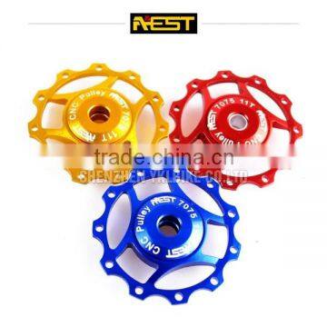 high end bicycle pulley aluminum alloy AL7075 ceramic bearing jockey wheels for sale