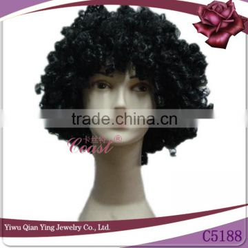 Black afro short curly twist synthetic wigs