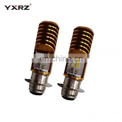 Hot Sell Super Bright Headlight 8-80V Golden Double Side Ceramics Two Sockets Motorcycle Led Bulb