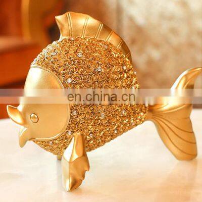 Kissing Double Goldfish Silver Fish Resin or Brass Copper Metal Ornaments Handicraft Living Room Bedroom photo-4