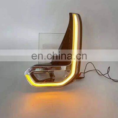 DRL LED Daytime Running Lamp For REVO 2020 2021 Auto Flowing Yellow Turn Signal Daylights Car Foglamp photo-3