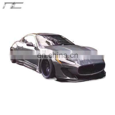 LB Style Fiberglass Wide Fenders Body Kit Side Skirts Front Bumper Rear Diffuser For Maserati GT Gran Turismo