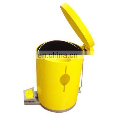 Customized multicolor plastic trash can mockup cnc machining