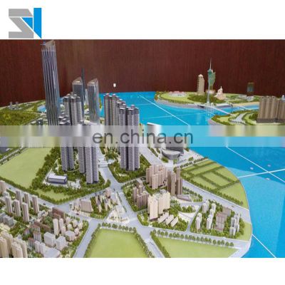 3D miniature city models, Hongkong property building model