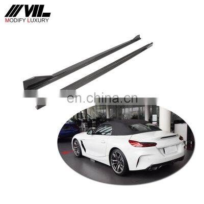 New Real carbon fiber side skirt for BMW Z4 M-Sport 2019-2020