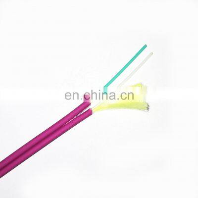 2core MM50/125 OM4 LSZH/PVC fig.8 duplex indoor fiber optic cable