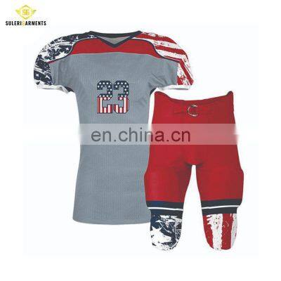 New 2021 American Football Uniform With Team Name & Number American Football Uniform photo-3