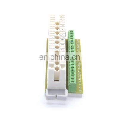 MT-2006 10 pair LSA strip LSA PCB module Korne strip with screw terminal block