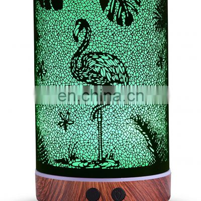 7 Color LED Flamingo Waterless Auto Shut-Off Essential Oil Diffuser Air Humidifier Aroma Oil Diffuser