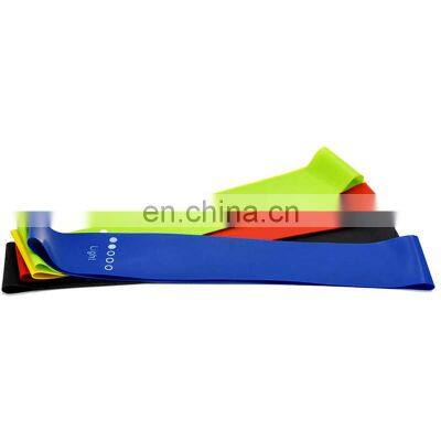 promotional customized logo exercise elastic bands set resistance loop band