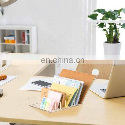 Acrylic Makeup Palette Organizer Holder Premium Makeup Holder With 7 Slots Acrylic Storage for Counter Tops, Dressers, Dorms