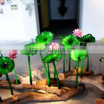 Murano Garden Glass Flowers Decoration