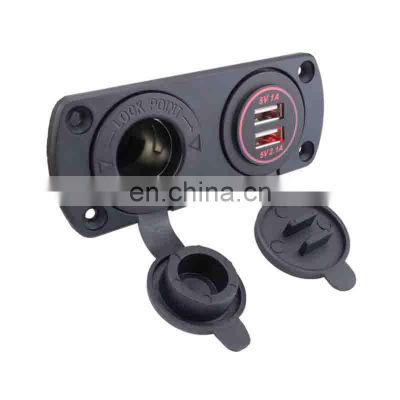 Car charger 12-24V3.1a modified with switch panel for large and small cars