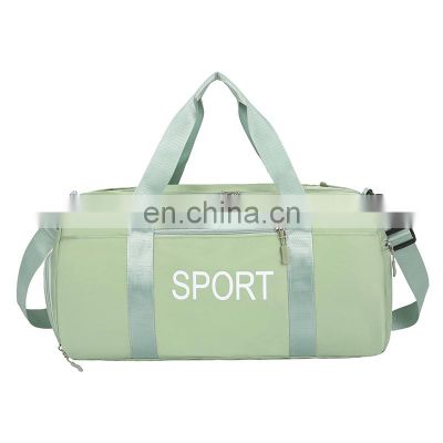 Wholesale Workout Men Women Sports Gym Bag With Shoe Compartment Custom Print Logo Shoes Gym Duffle Bag