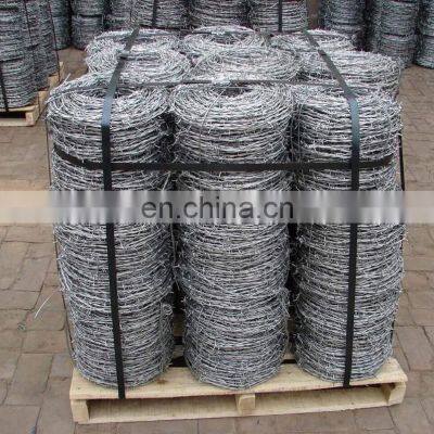 High Quality Barbed Wire Roll Galvanized Barbed Wires Barbed Wire Ring Price photo-2