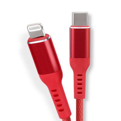 MFi certified factory USB-C to Lightning cable with PD quick charge for iPhone 11 Pro Max